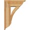 Ekena Millwork Thorton Traditional Rough Sawn Bracket w/ Offset Brace, Western Red Cedar, 8"W x 20"D x 28"H BKT0806X20X28THR01RWR - alternate 4